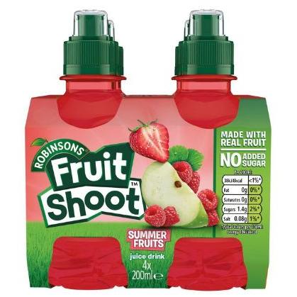 Robinsons Fruit Shoot Summer Fruit LS 4pk -