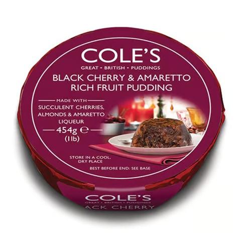 Cole's Black Cherry and Amaretto Rich Fruit Pudding