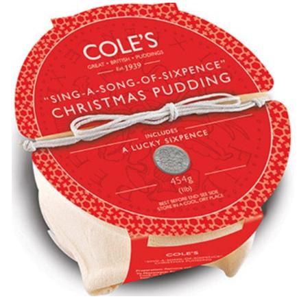 Cole's Sing a Song of Sixpence Christmas Pudding