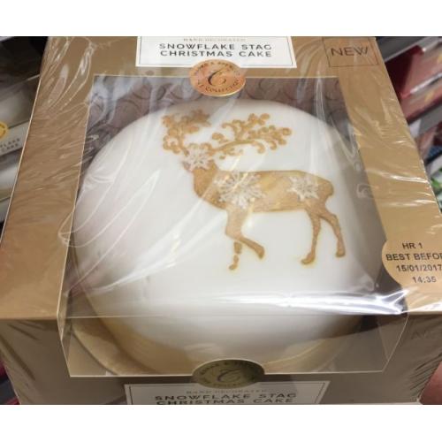 Snowflake Stag Cake
