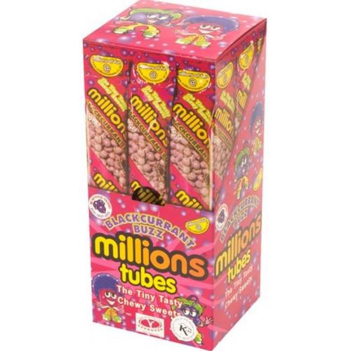 Millions Tubes Blackcurrant Buzz 12 x