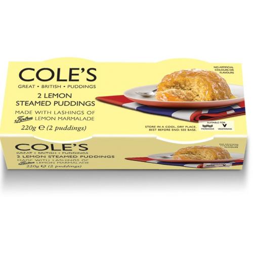 Cole's Steamed Pudding Twin Pack - Golden Syrup