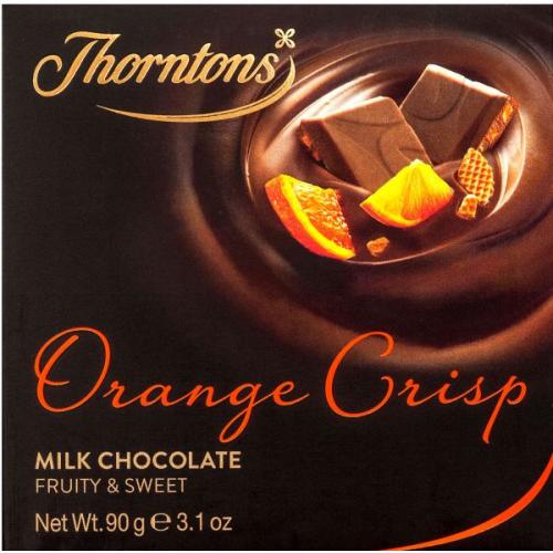X Thorntons 62001 Orange Chocolate Block 12 x