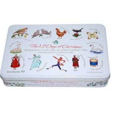 Gardiners 12 Days of Christmas Vanilla Fudge/Butter Toffee Tin