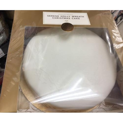 M&S Serene Holly Wreath Cake