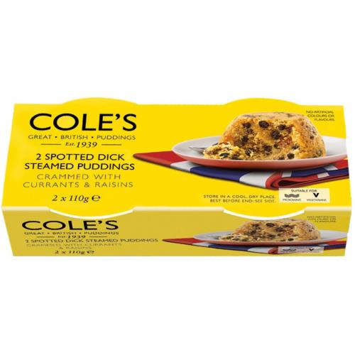 Cole's Steamed Pudding Twin Pack - Spotted Dick