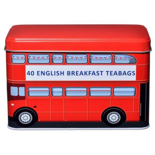 IB - REDBUS - London Bus Red Tin 40 English Breakfast Teabags
