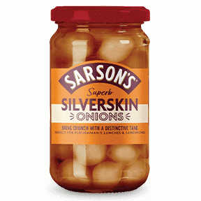 Sarson's Silverskin Onions - Medium & Tangy