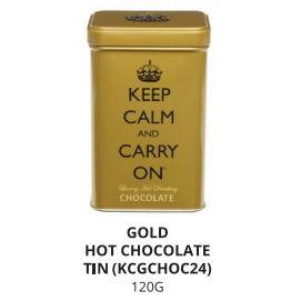 IB - KCGCHOC24 - Keep Calm Gold Tin Hot Chocolate Drinking Powder