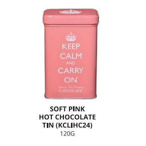 IB - KCLIHC24 - Keep Calm Soft Pink Tin Hot Chocolate Drinking Powder
