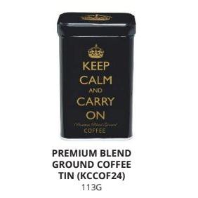 IB - KCCOF24 - Keep Calm Black Tin Premium Blend Ground Coffee