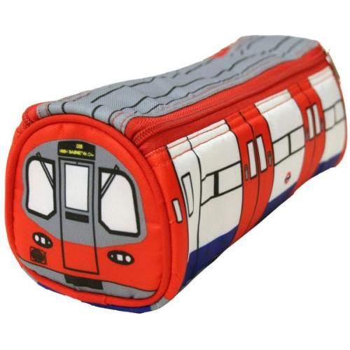 London Underground Train Pencil Case/Wash Bag Filled With  Chocolate Chip Cookies