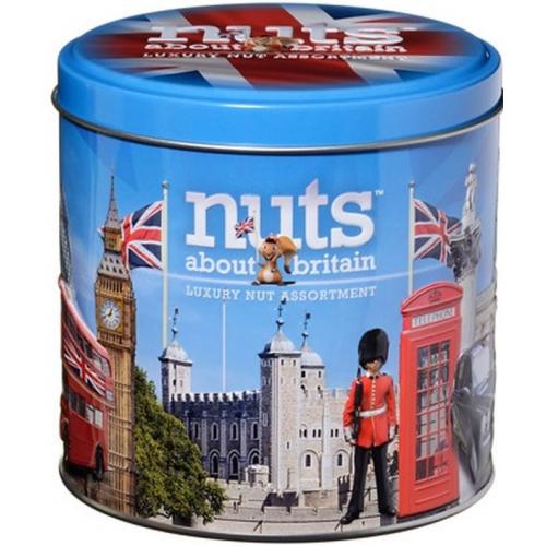 Nuts About Britain Tin Day Scene Assorted Nuts
