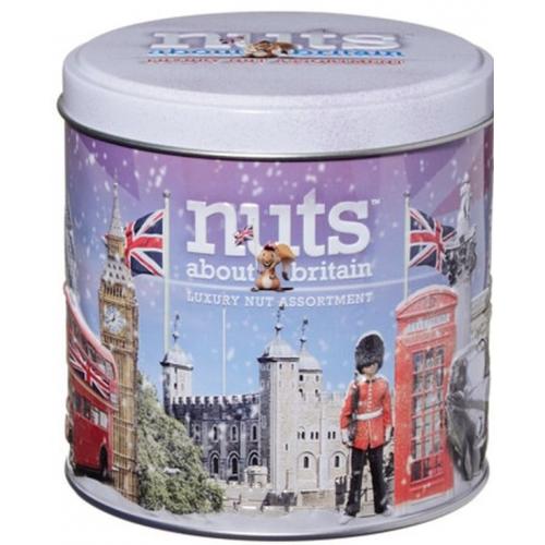 IB - NUTSSNOW - Nuts About Britain Tin Snow Scene