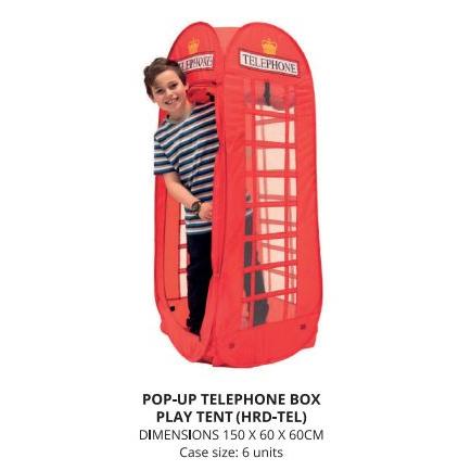 Pop-up Telephone Box Play Tent 6pk