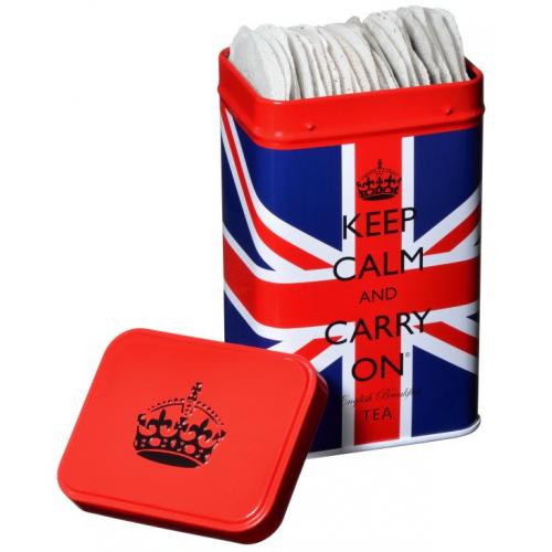 IB - KCUJ24 - Keep Calm Union Jack Tin 40 English Breakfast Teabags