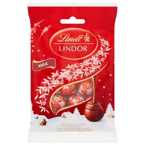 Lindt Lindor Mini Milk Truffles Bag