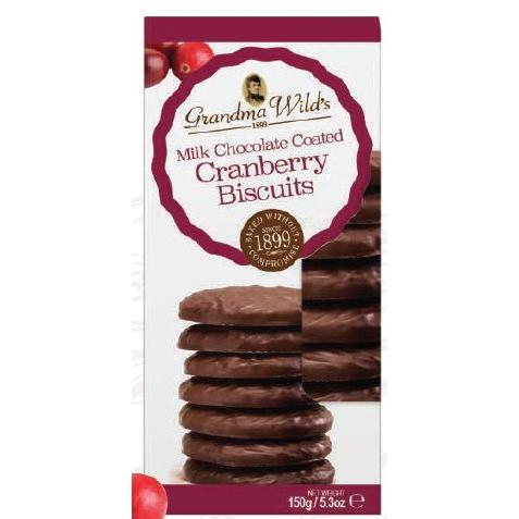 Grandma Wilds Milk Chocolate Cranberry Biscuits