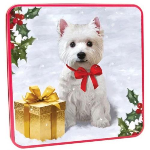 Grandma Wilds Embossed Scottie Dog Tin