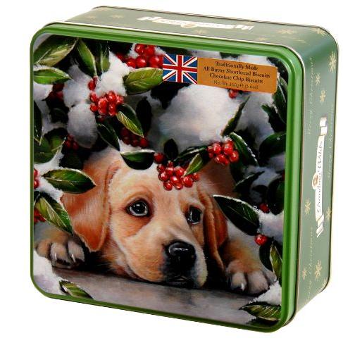 Grandma Wilds Embossed Puppy with Berries Tin