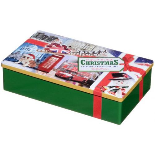 IB - AGBR-GR - British Green Tin - Tea & Biscuits