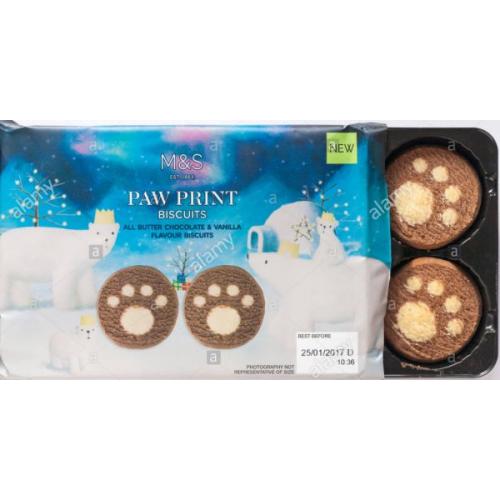 Paw Print Biscuits
