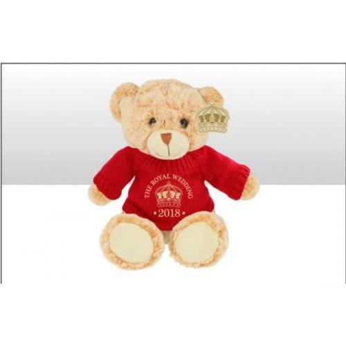 T - Royal Wedding - Soft Toy Bear with Jumper 12 pk