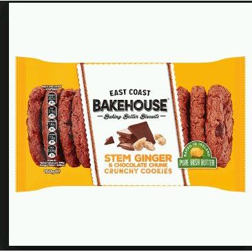 ECB Stem Ginger and Chocolate Chunk Crunchy Cookies