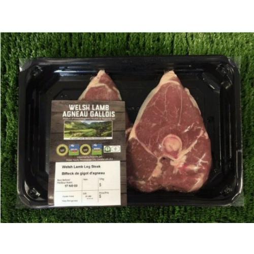 Welsh Lamb Bone In Leg Steaks