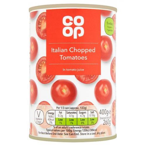 Coop - Italian Chopped Tomatoes in Tomato Juice