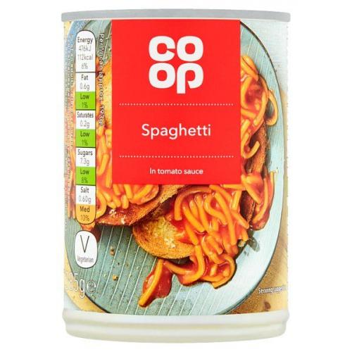 Coop - Spaghetti in Tomato Sauce 6 x 385g