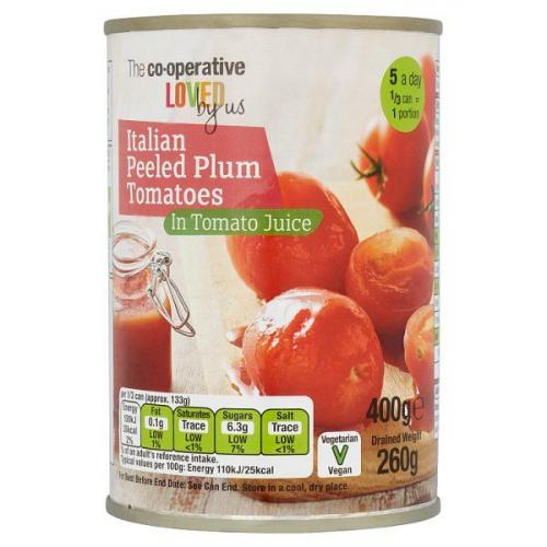 Coop - Italian Peeled Plum Tomatoes in Tomato Juice