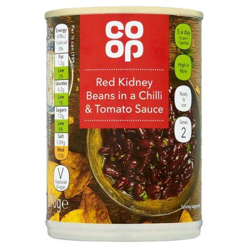 Coop - Red Kidney Beans in a Chilli & Tomato Sauce