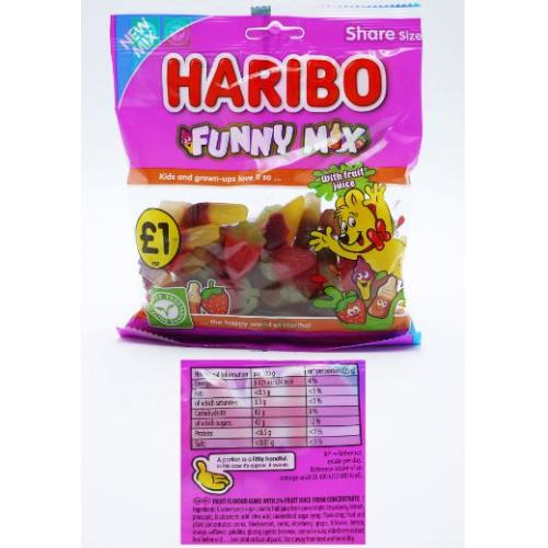 S - Haribo Funny Mix 12 x 180g