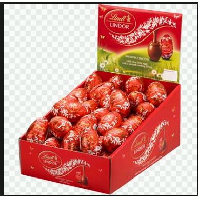 Lindt Lindor Milk Egg in Display Tray