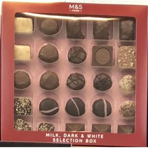 M&S Milk Dark White Selection