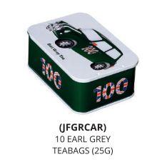 IB - 20EGTCAR - Classic Mini Car Sliding Lid Tin 10 Earl Grey Teabags