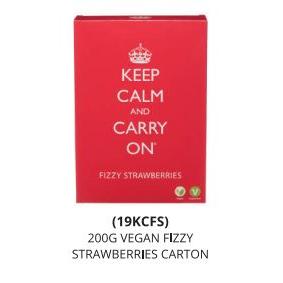 IB - 19KCFS - Keep Calm Vegan Fizzy Strawberries Carton