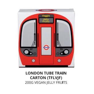 IB - TFLVJF - London Tube Train Carton Vegan Fruit Jellies