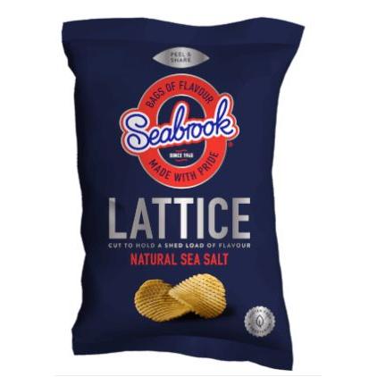 Crisps Seabrook Natural Sea Salt Lattice
