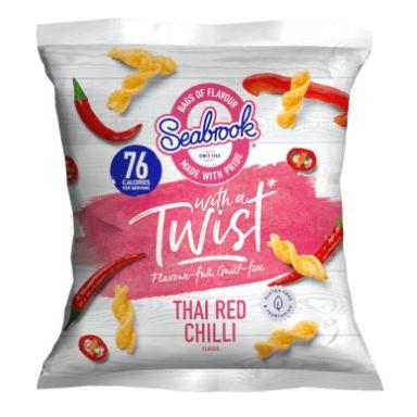 Crisps Seabrook Twists Thai Red Chilli