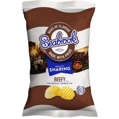 Crisps Seabrook Beefy Sharing Bag