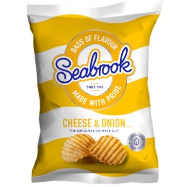Crisps Seabrook Cheese & Onion
