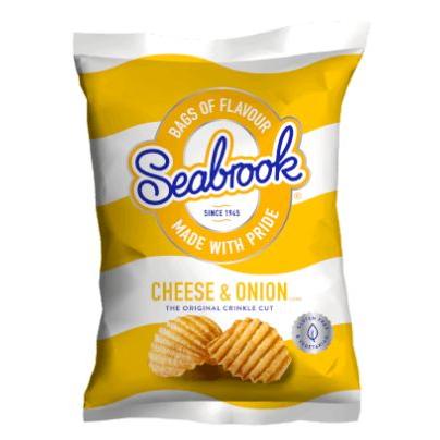 Crisps Seabrook Cheese & Onion Big Bag