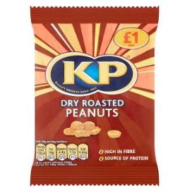 KP Snacks Dry Roasted Peanuts 12 x