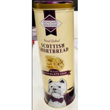Duncans Shortbread - All Butter Chocolate Chip Shortbread Gift Tin 9 x 210g