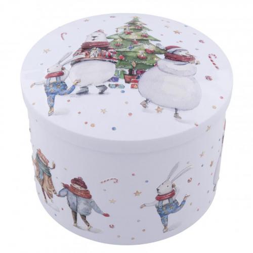 Gardiners Christmas Tin -  Polar Bear/Hare/Snowman Vanilla Fudge