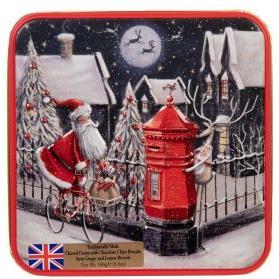 Grandma Wilds Embossed Santa on a Bike