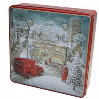 Grandma Wild's Embossed Winter Village Tin
