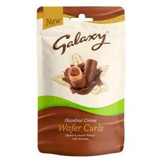 Mars Galaxy Wafer Curls Hazelnut Crème